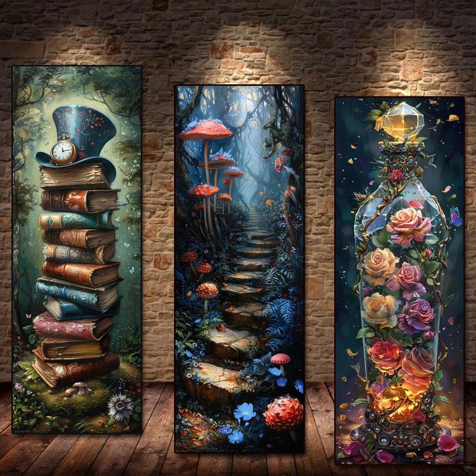 Resin Art Clock - الماس التطريز DIY حلم العجائب كتاب