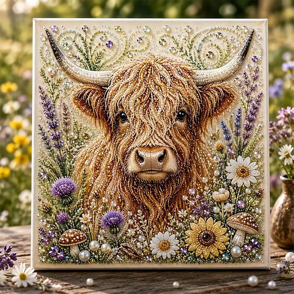 Resin Art Flowers - مجموعة الرسم بالألماس ثلاثي الأبعاد بتصميم