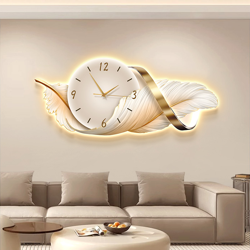 Resin Art Clock - كبيرة الحجم المعادن جدار الفن ساعة