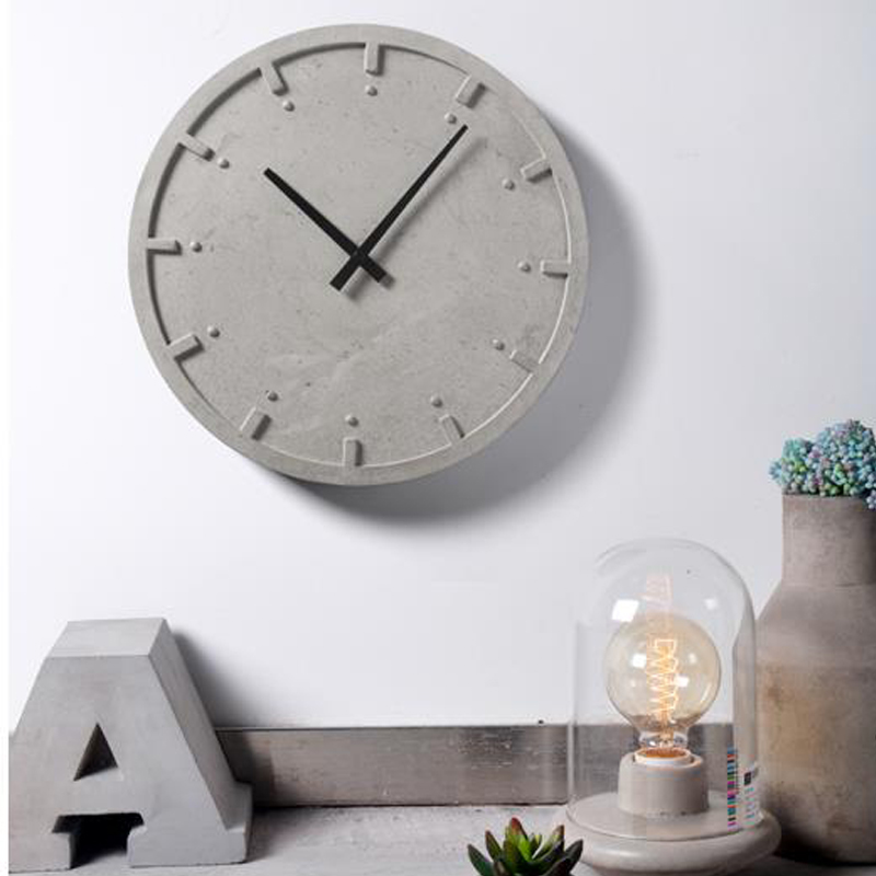 Resin Art Clock - دائري ملموسة ساعة حائط قالب من