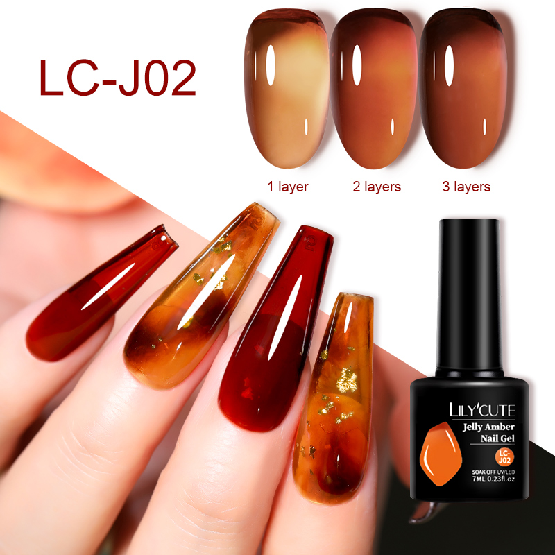 LILYCUTE 7 مللي هلام العنبر هل - مراجعة Resin Art Varnish وسعره