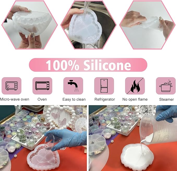 قوالب سيليكون لصنع صواني الرات - مراجعة Resin Art Tray وسعره
