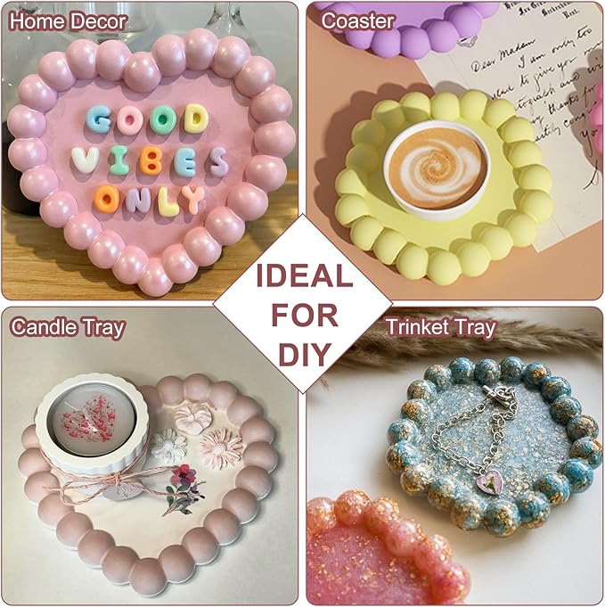 قوالب سيليكون لصنع صواني الرات - مراجعة Resin Art Tray وسعره