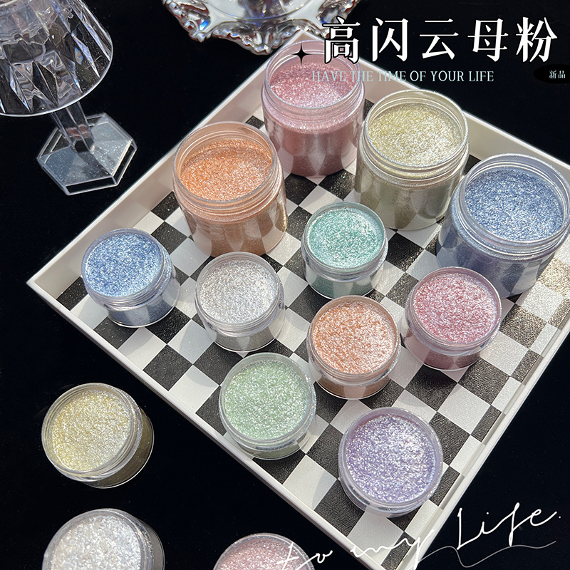مسحوق الميكا اللامع بتأثير حور - مراجعة Resin Art Price وسعره