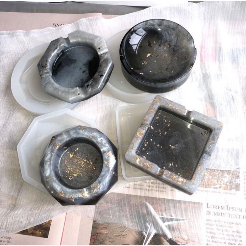 سيليكون منفضة سجائر قالب الكري - مراجعة Resin Art Tray وسعره