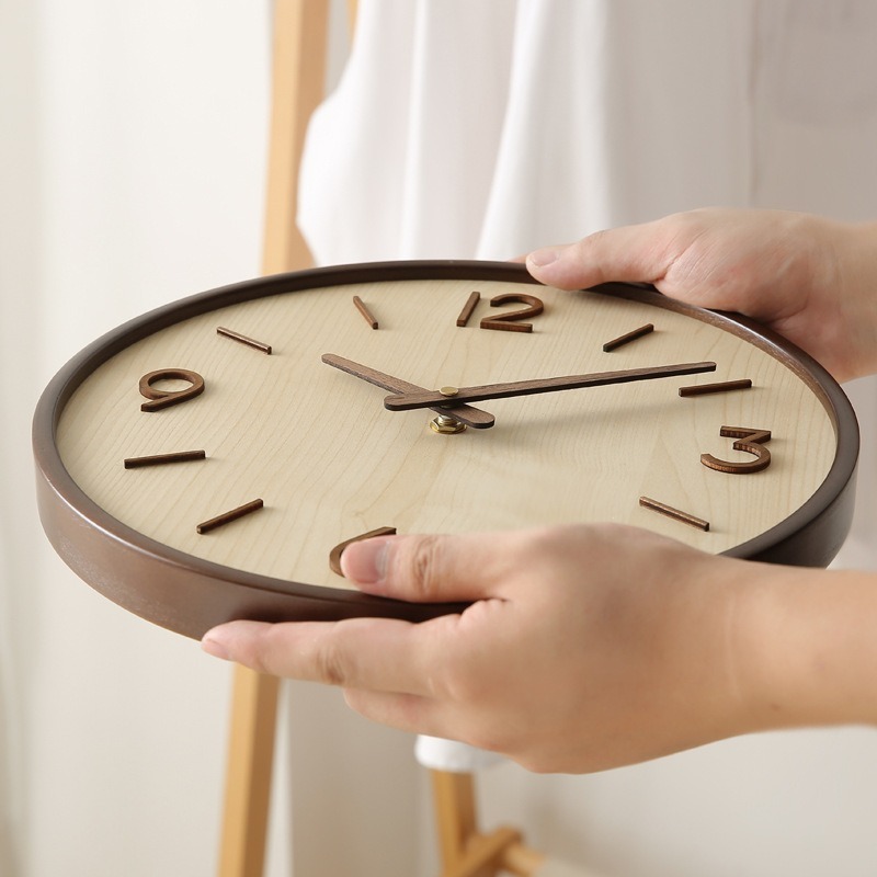 ساعات حائط فنية صامتة خشبية حد - مراجعة Resin Art Clock وسعره