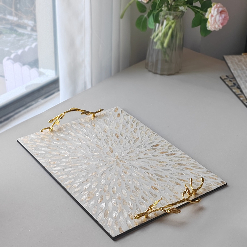صينية تخزين فاخرة بتصميم عتيق  - مراجعة Resin Art Tray وسعره