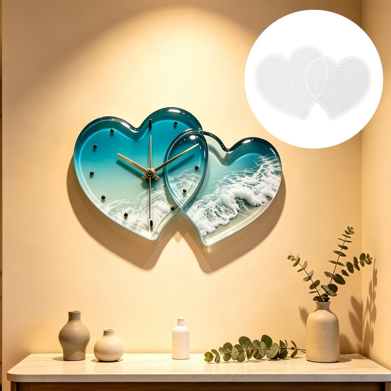 قالب سيليكون لساعة ديكور فنية  - مراجعة Resin Art Clock وسعره