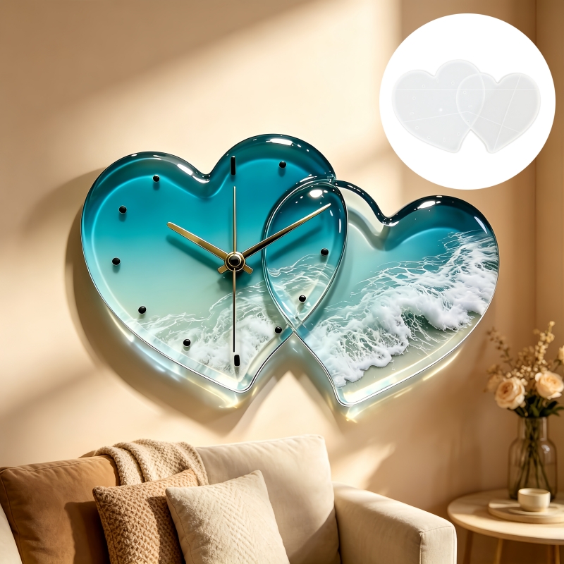 قالب سيليكون لساعة ديكور فنية  - مراجعة Resin Art Clock وسعره