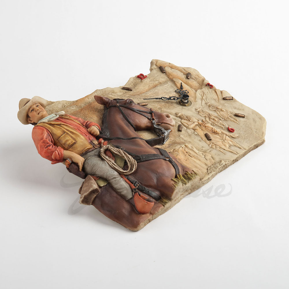ساعة حائط بتصميم رعاة البقر ال - مراجعة Resin Art Clock وسعره