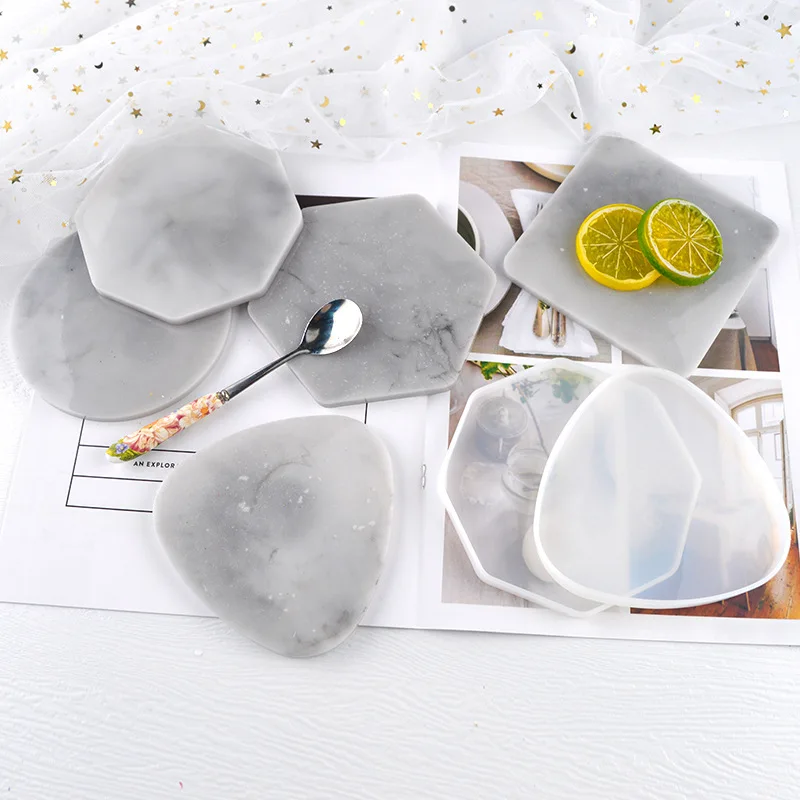 متعدد نمط هندسي كوستر قالب مثل - مراجعة Resin Art Tray وسعره