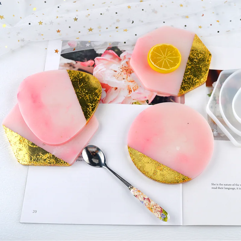 متعدد نمط هندسي كوستر قالب مثل - مراجعة Resin Art Tray وسعره