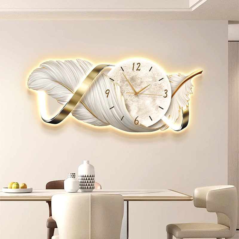 كبيرة الحجم المعادن جدار الفن  - مراجعة Resin Art Clock وسعره