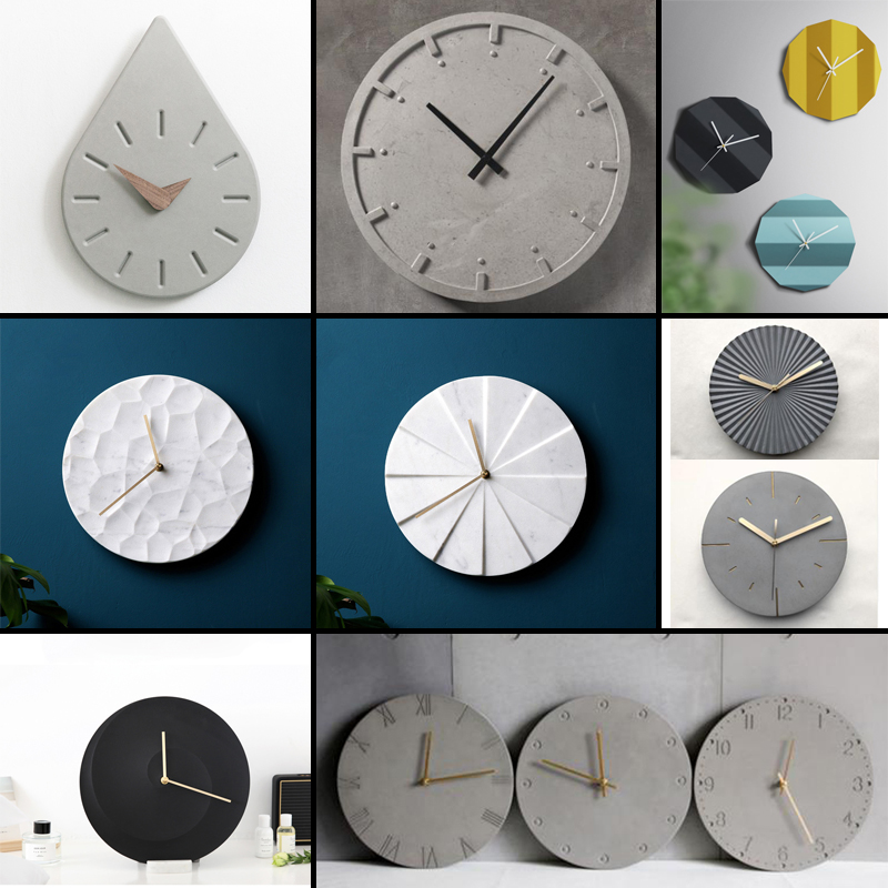 دائري ملموسة ساعة حائط قالب من - مراجعة Resin Art Clock وسعره