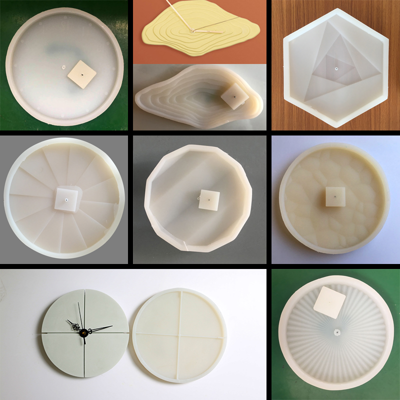 دائري ملموسة ساعة حائط قالب من - مراجعة Resin Art Clock وسعره
