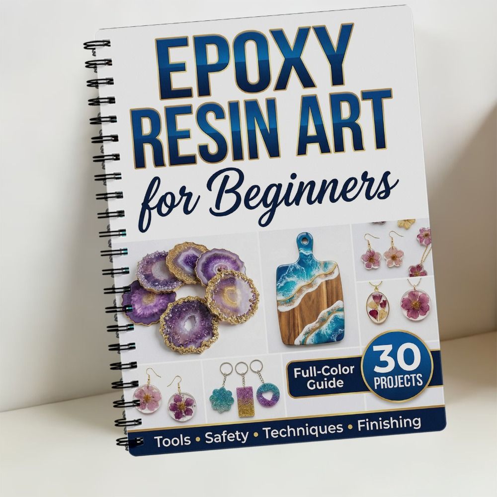 دليل فن الإيبوكسي خطوة بخطوة م - مراجعة Resin Art Tutorial وسعره